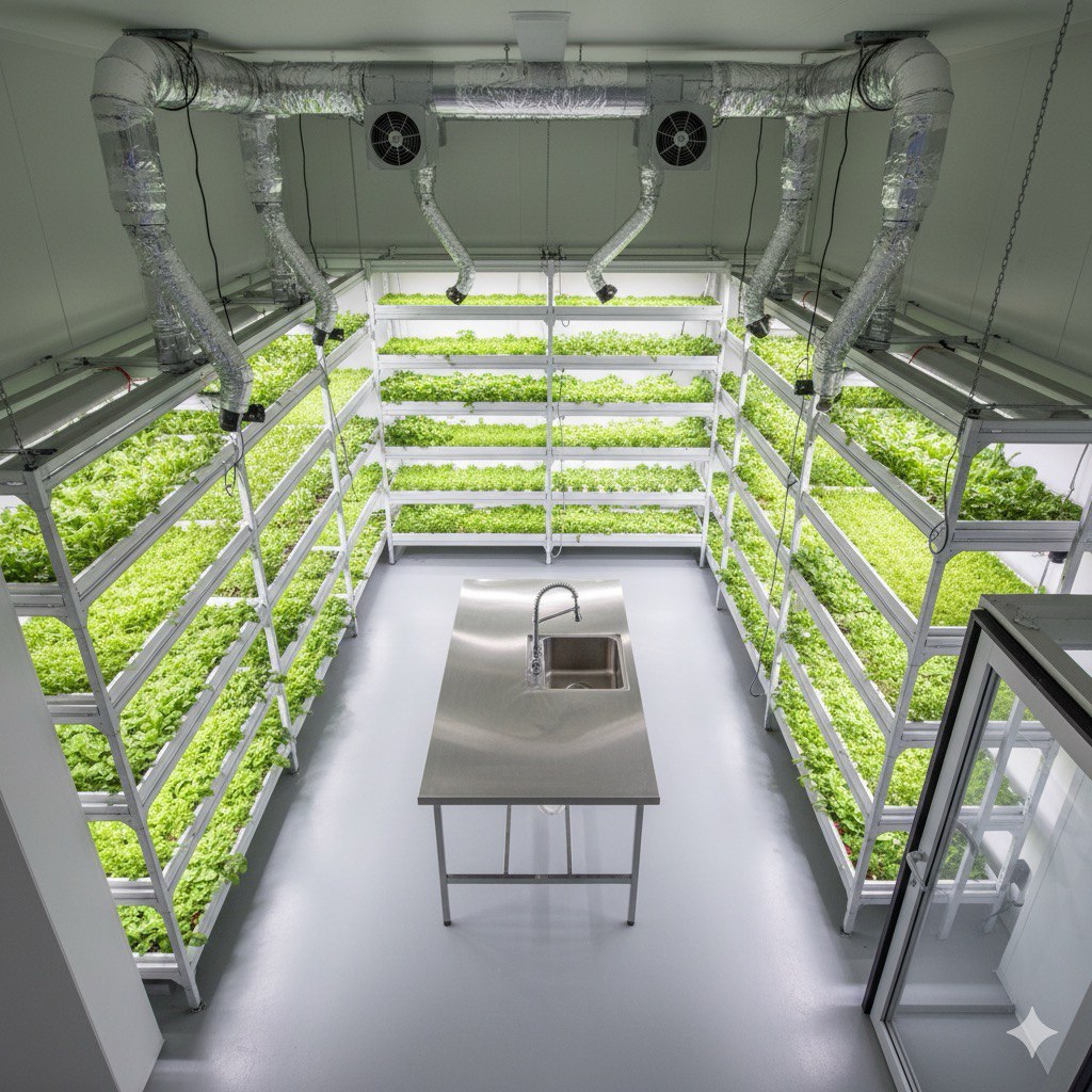 Spacious farm interior